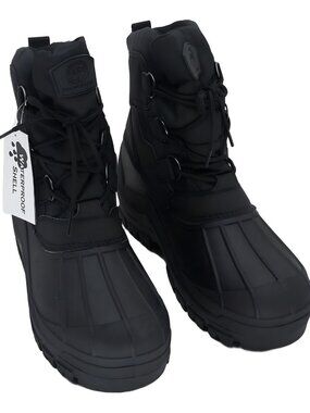 Polar Range Men's Peak Cold Weather Snow Boots Black US 10